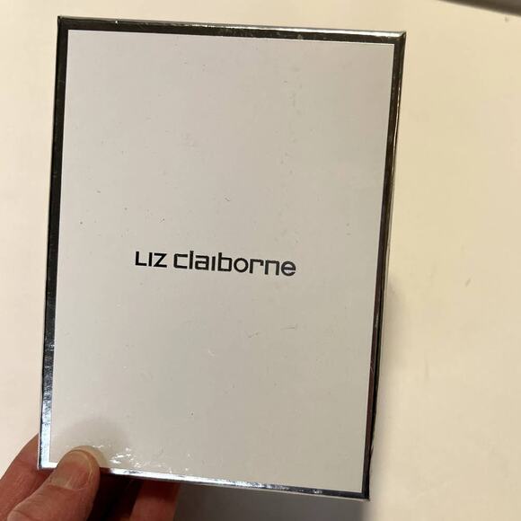 Liz Claiborne Handbag Holder Hook Silver Tone Floral Flower Rhinestone NWT - Picture 3 of 6